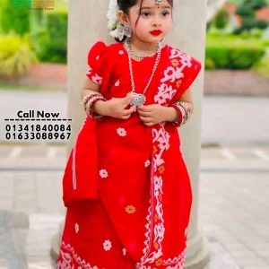 বেবি রেডি শাড়ি (হাফ সিল্ক) (Code-SBSILK-034)