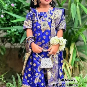 বেবি রেডি শাড়ি কাতান (Code-SBKATAN-044)