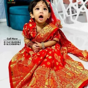 বেবি রেডি শাড়ি বেনারশি কাতান (Code-SBKATAN-041)