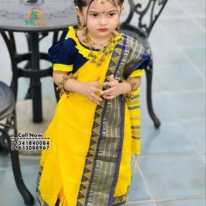 বেবি রেডি সুতি শাড়ি (Code-SBCOTTON-039)