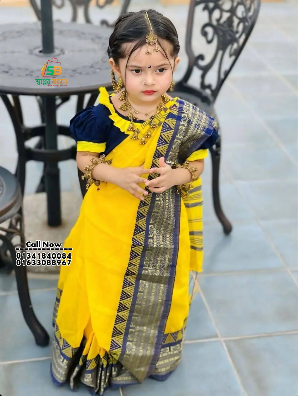 বেবি রেডি সুতি শাড়ি (Code-SBCOTTON-039)