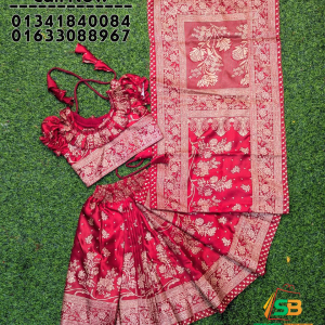 বেবি রেডি জাপানি সিল্ক শাড়ি (Code-SBSILK-009)