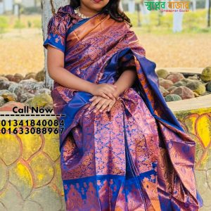 বেবি রেডি শাড়ি কাঞ্চিবরম  (Code-SBKAN-006)