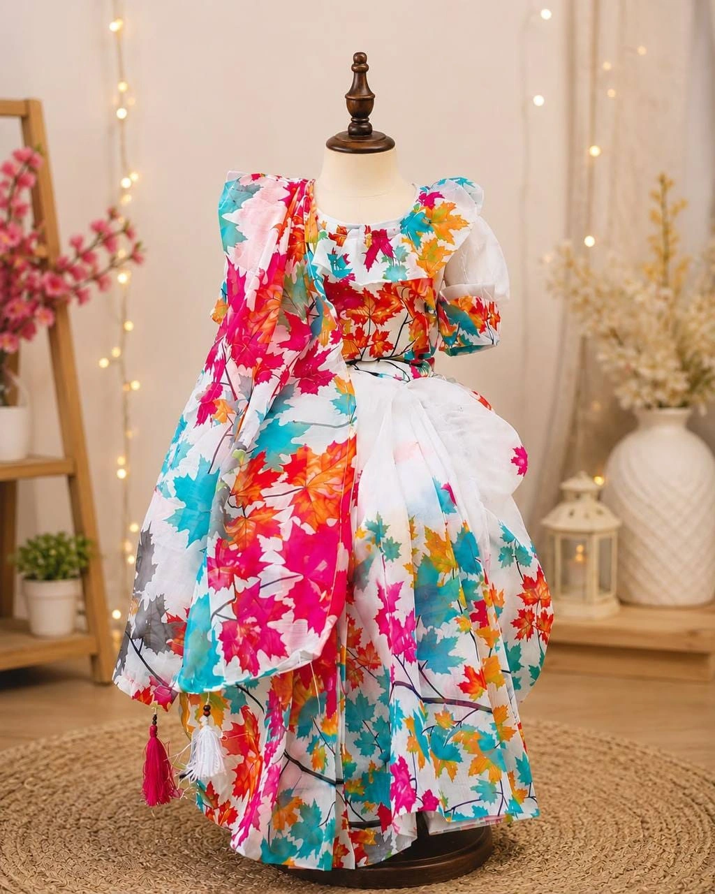 বেবি রেডি ডিজিটাল প্রিন্টের শাড়ি (Code-SBDigitalPrint-053) - Image 2