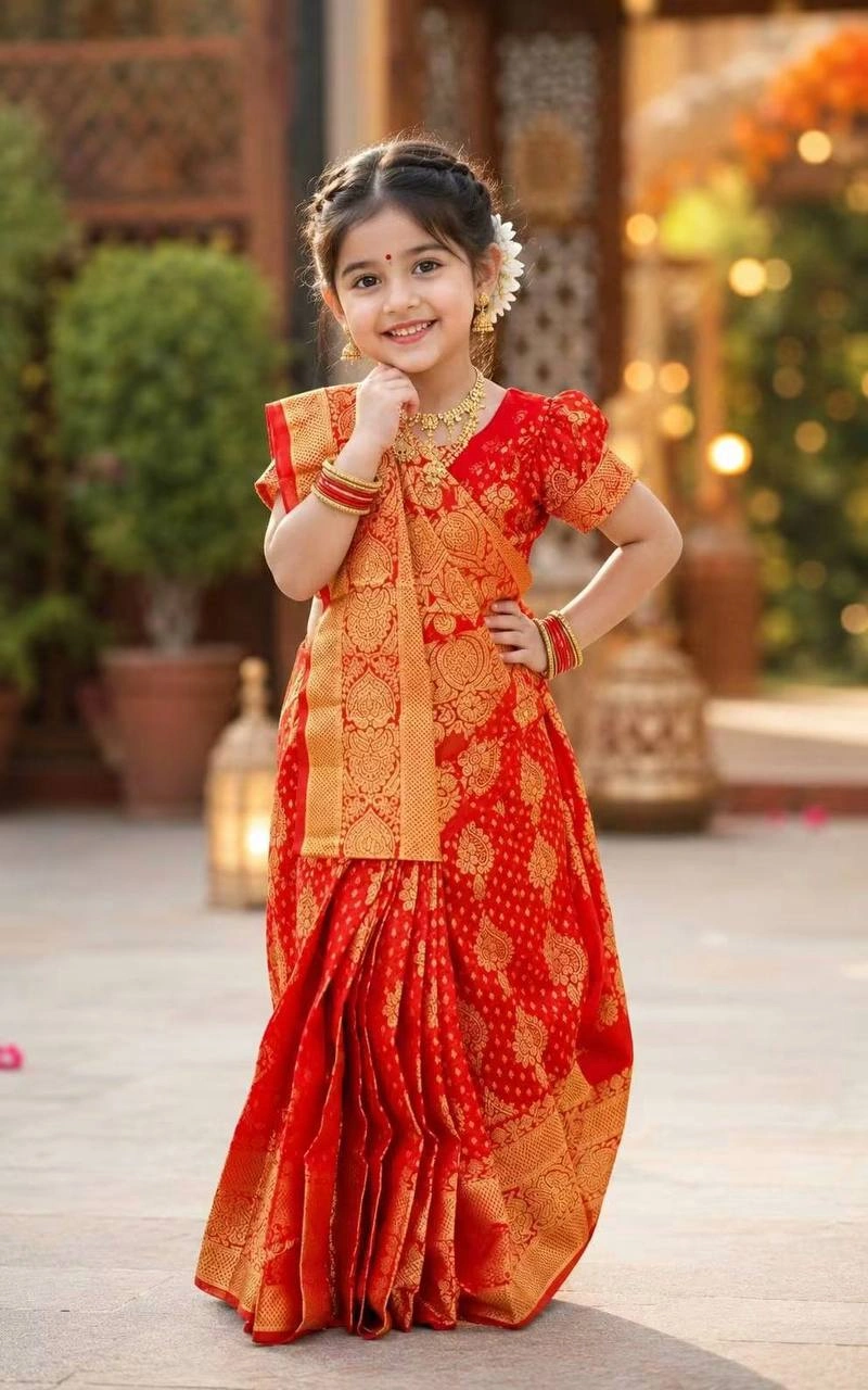 বেবি রেডিশাড়ি কাতান (Code-SBKATAN-055)