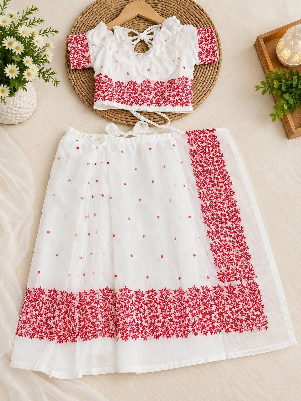 বেবি রেডি হাফ সিল্ক শাড়ি (Code-SBSILK-058)