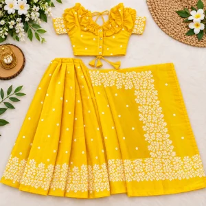 বেবি রেডি হাফ সিল্ক শাড়ি  (Code-SBSILK-059)